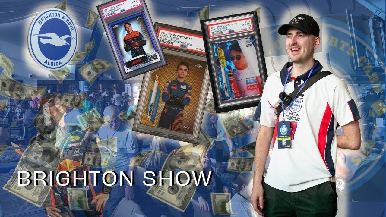Brighton Card Show Vendor POV- Selling Football, F1, Cricket & Ripping Topps Japan!!