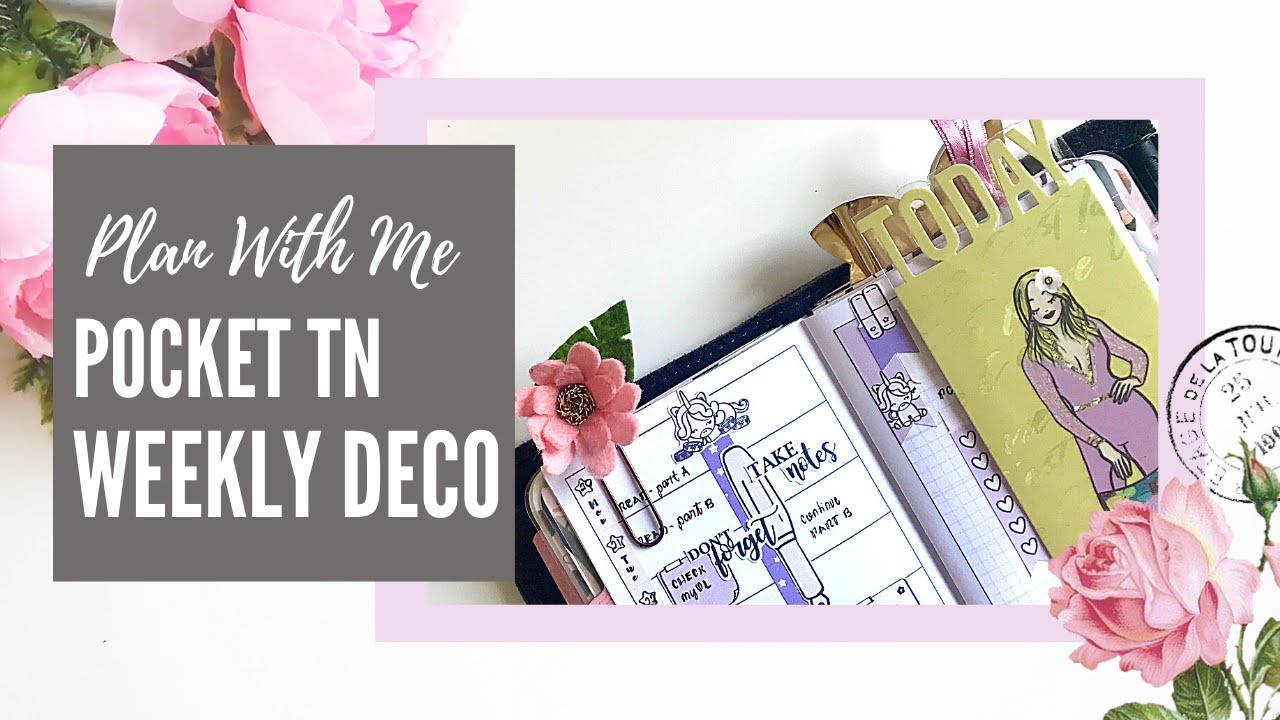 PLAN WITH ME - FOXY FIX POCKET TN I Study Planner I Weekly Planner Decoration I Craftieliciousloves