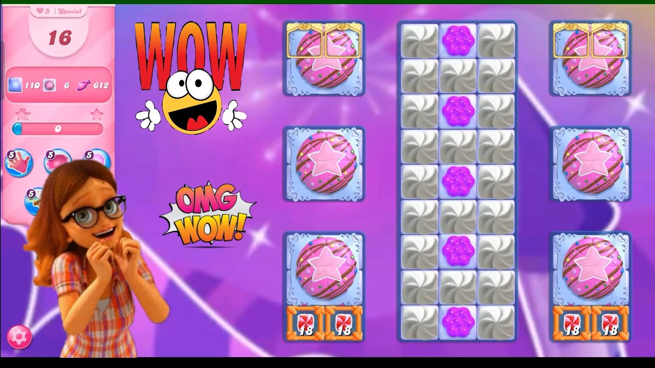612 jelly fish 6 party time booster 🎉🎉 | Candy crush saga party time level | Candy crush@CCS_HCR