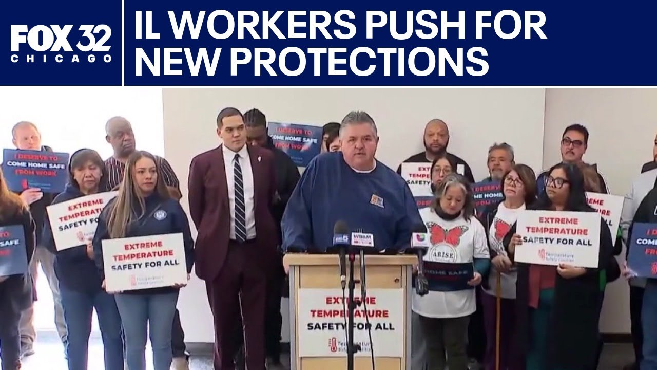Illinois workers push for new protections against extreme heat and cold