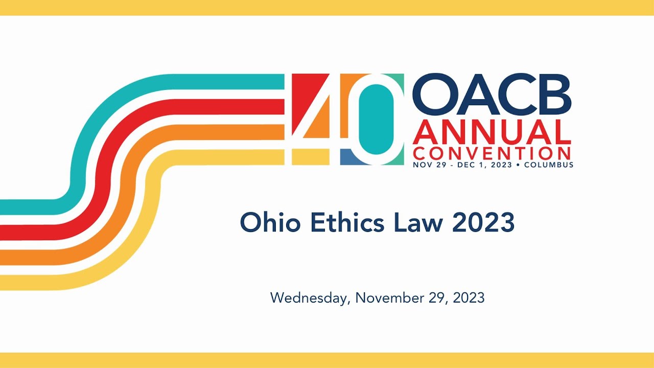Ohio Ethics Law 2023