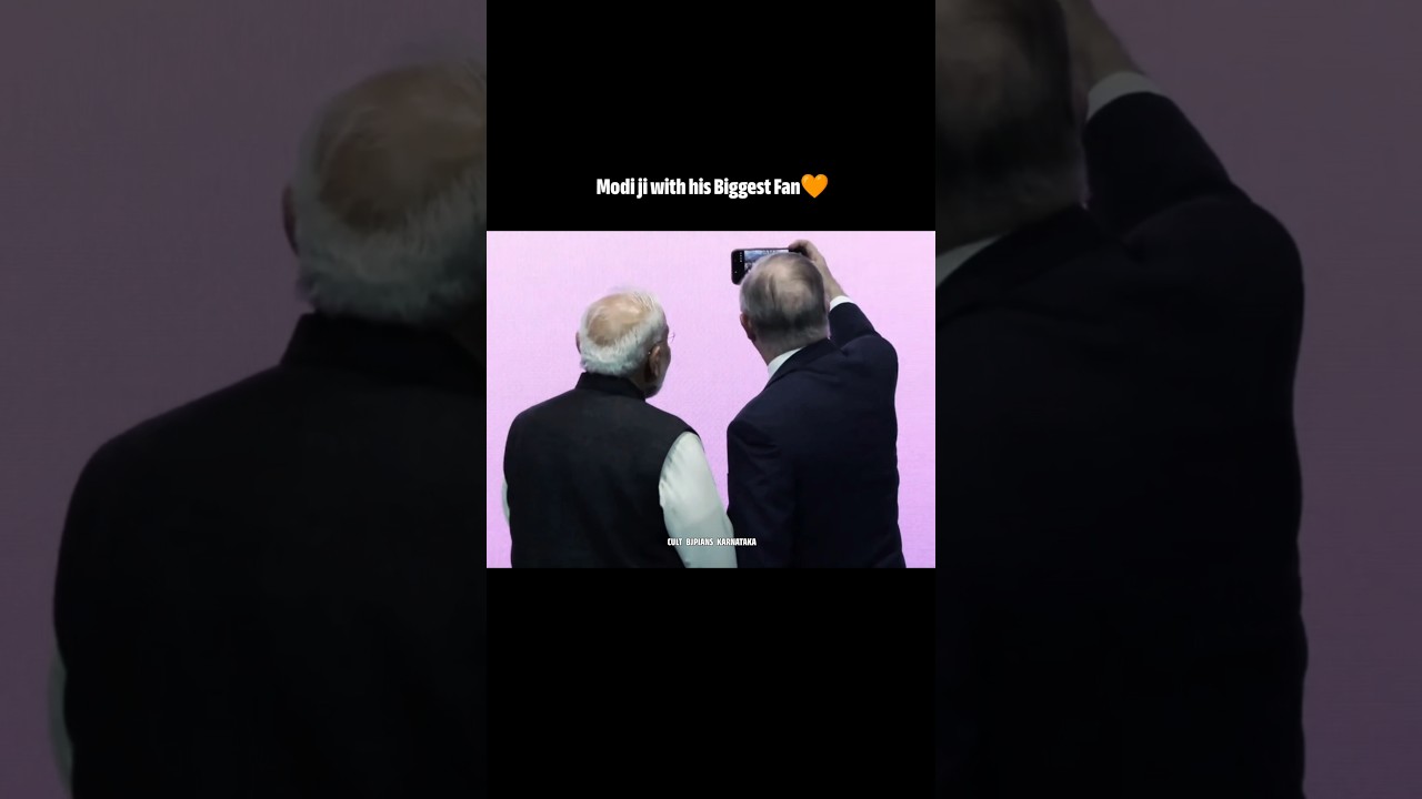 Премьер-министр Нарендра Моди встретился со своим самым преданным фанатом🧡 #shorts #modi #australia