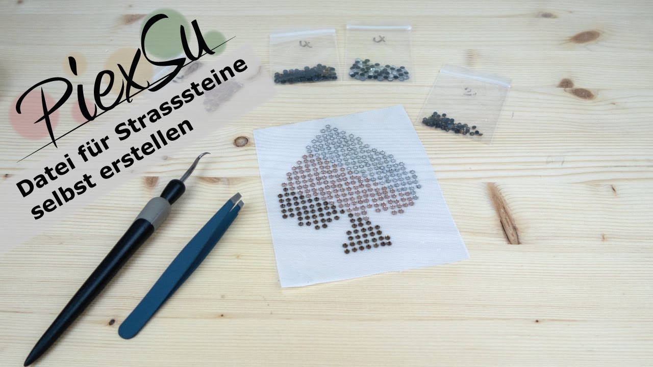 Plotteranleitung - Strasssteine-Schablone ohne Kit erstellen | PiexSu