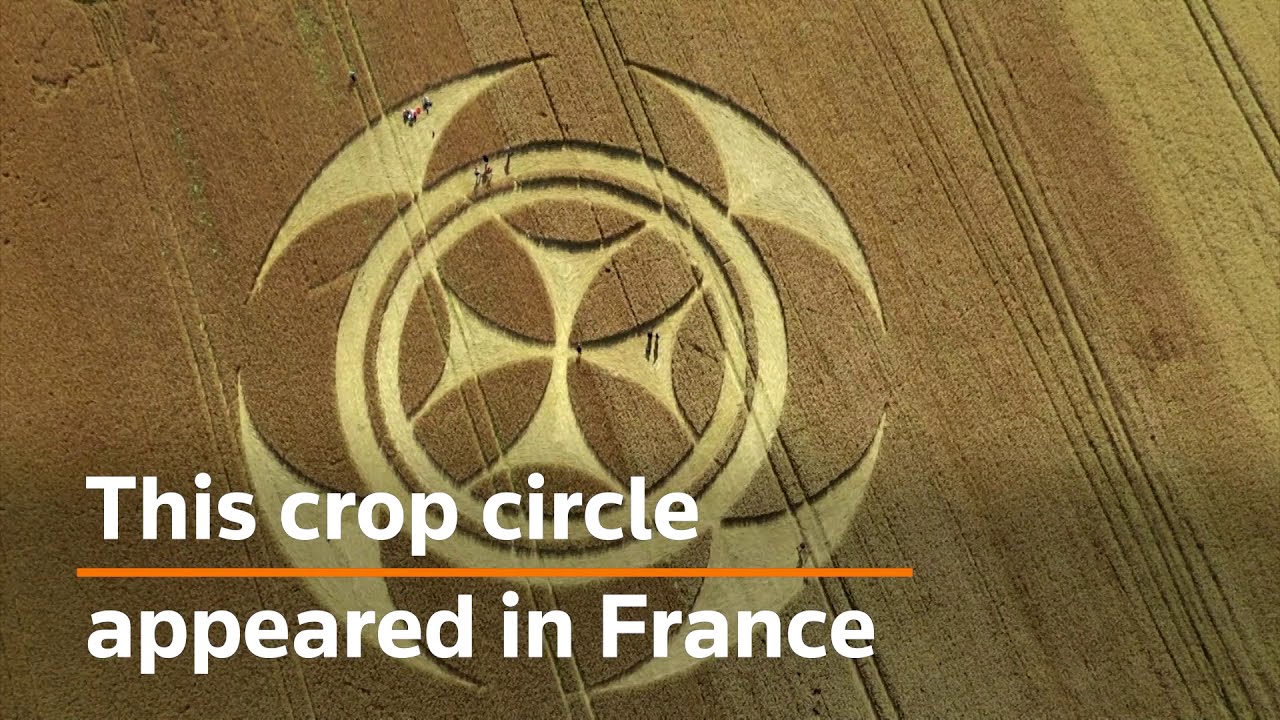 Mysterious crop circle appears in France