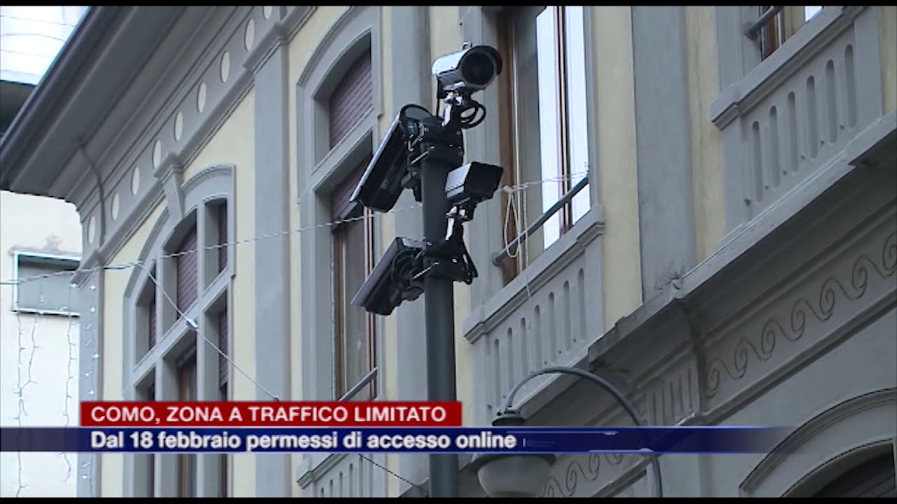 Etg - Zona a traffico limitato di Como, dal 18 febbraio permessi di acceso online