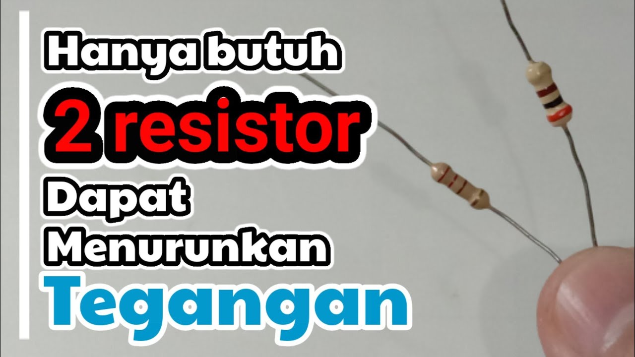 Cara menurunkan tegangan 12v ke 5v dengan resistor || voltage regulator simple