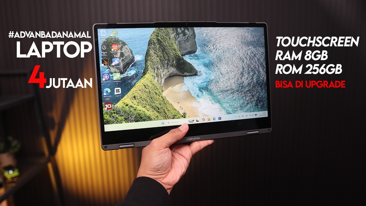 Paket Komplit 4 Jutaan Laptop & Tablet: Review ADVAN 360 Go (AMD)