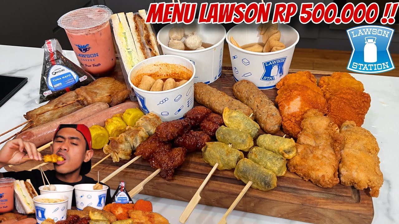 MUKBANG MAKANAN LAWSON 500 RIBU CUMA DAPET SEGINI DOANG??!