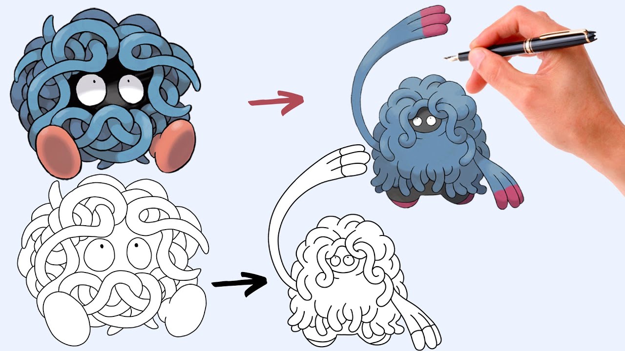 Comment Dessiner SAQUEDENEU et BOULDENEU | Pokemon Evolution