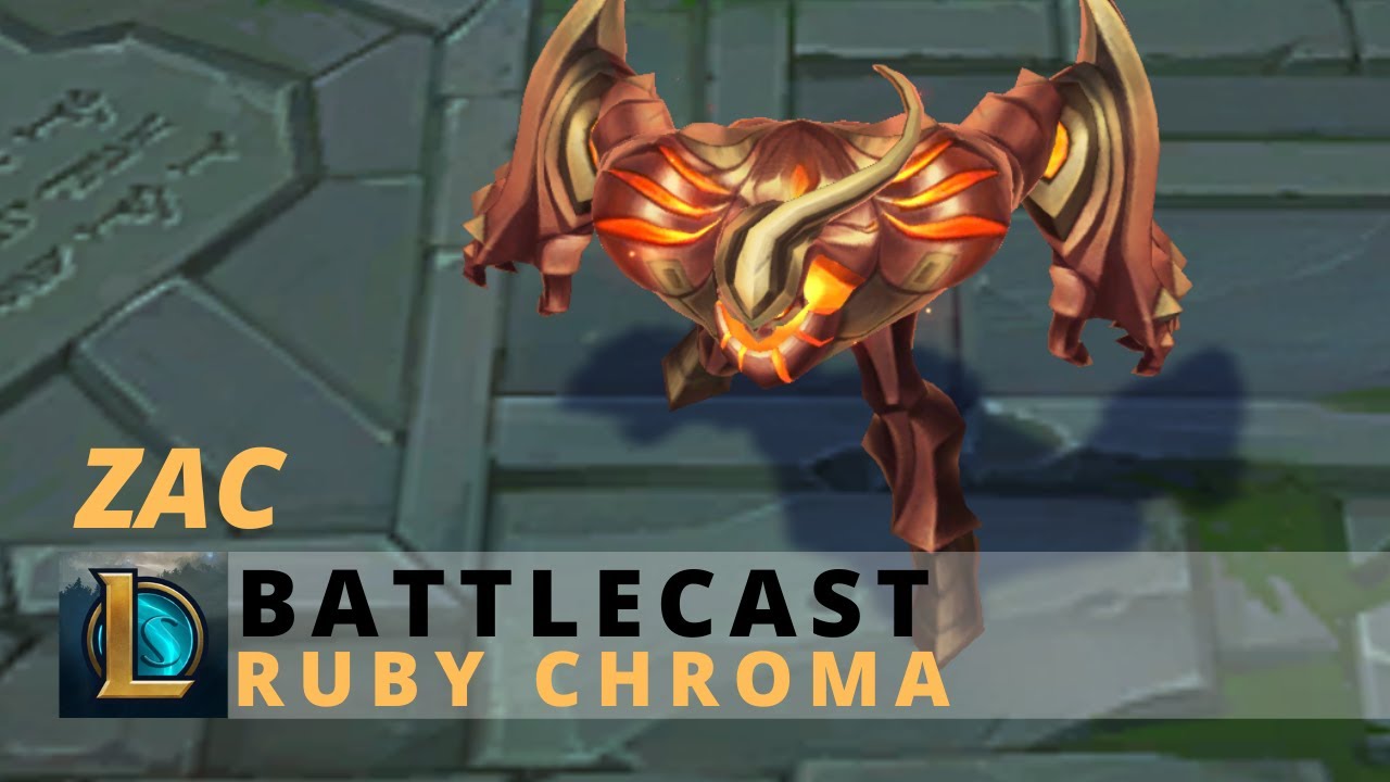 Battlecast Zac Ruby Chroma - League Of Legends