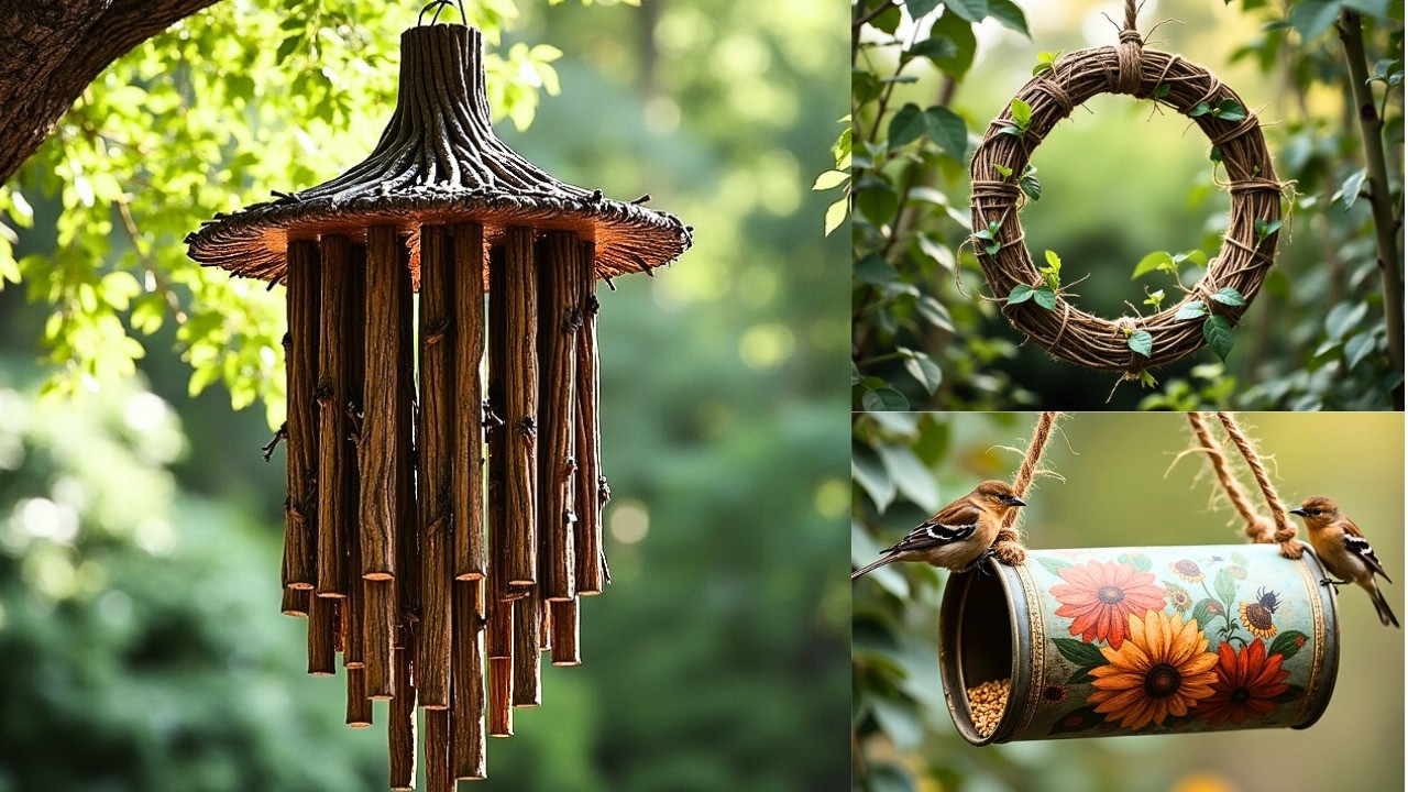 Have You Ever Seen Hanging Decor Made from Recycled Materials: Bring Your Garden to Life