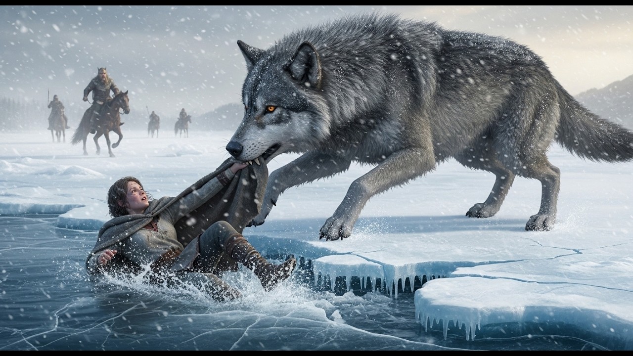 The Frozen River Broke Beneath Her — The Alpha King’s Wolf Pulled Her Back