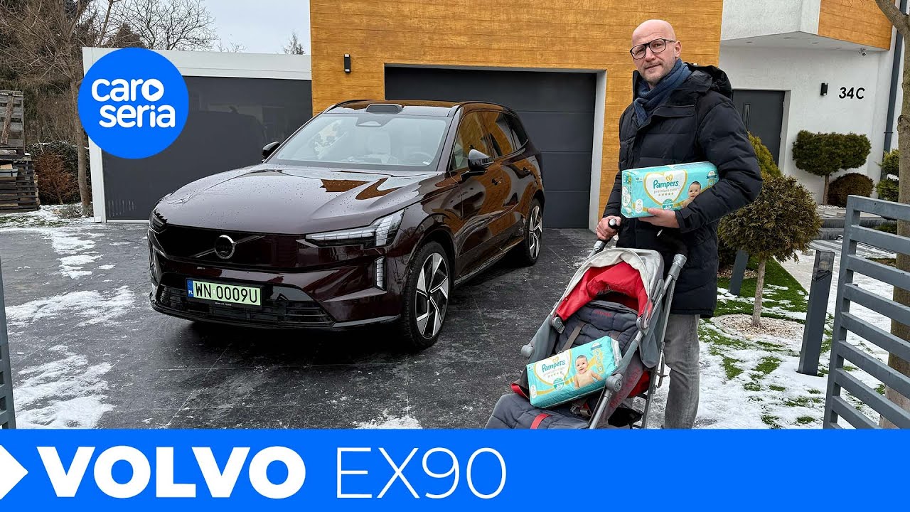 Elektryczne Volvo EX90, czyli rodzina nam się powiększyła! (TEST PL/ENG 4K) | CaroSeria