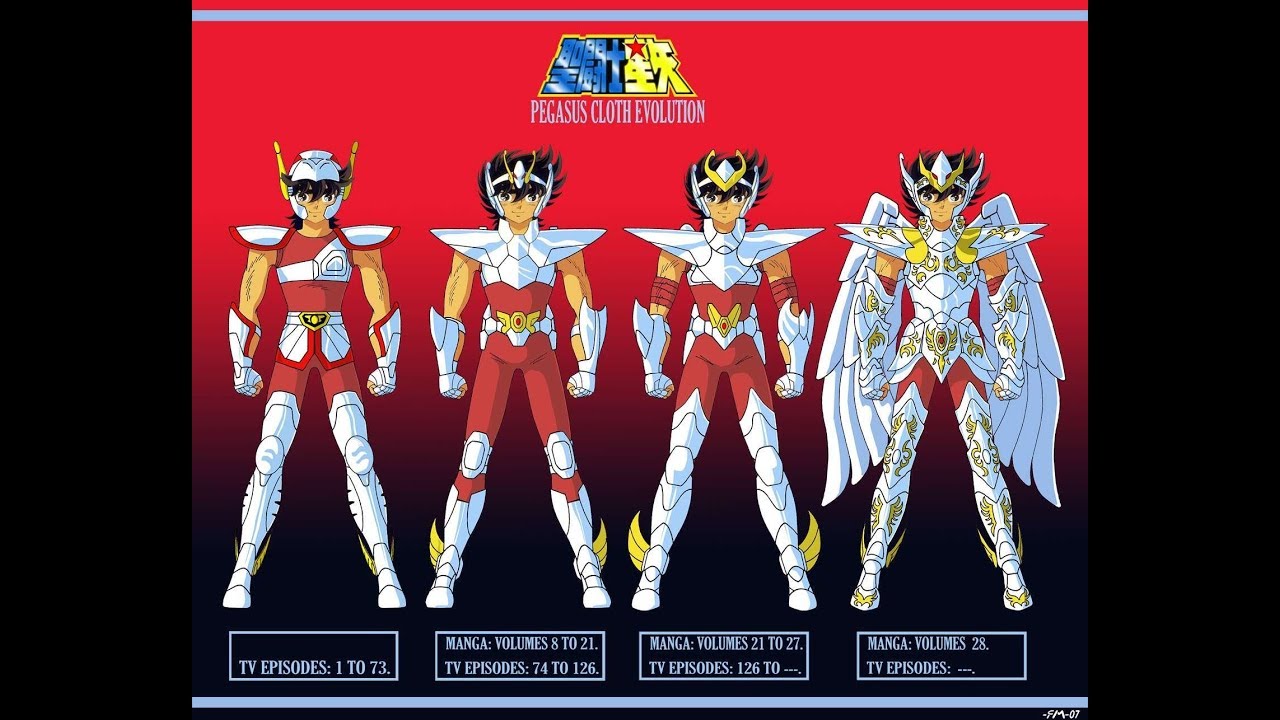 Évolution des armures de bronze (manga)