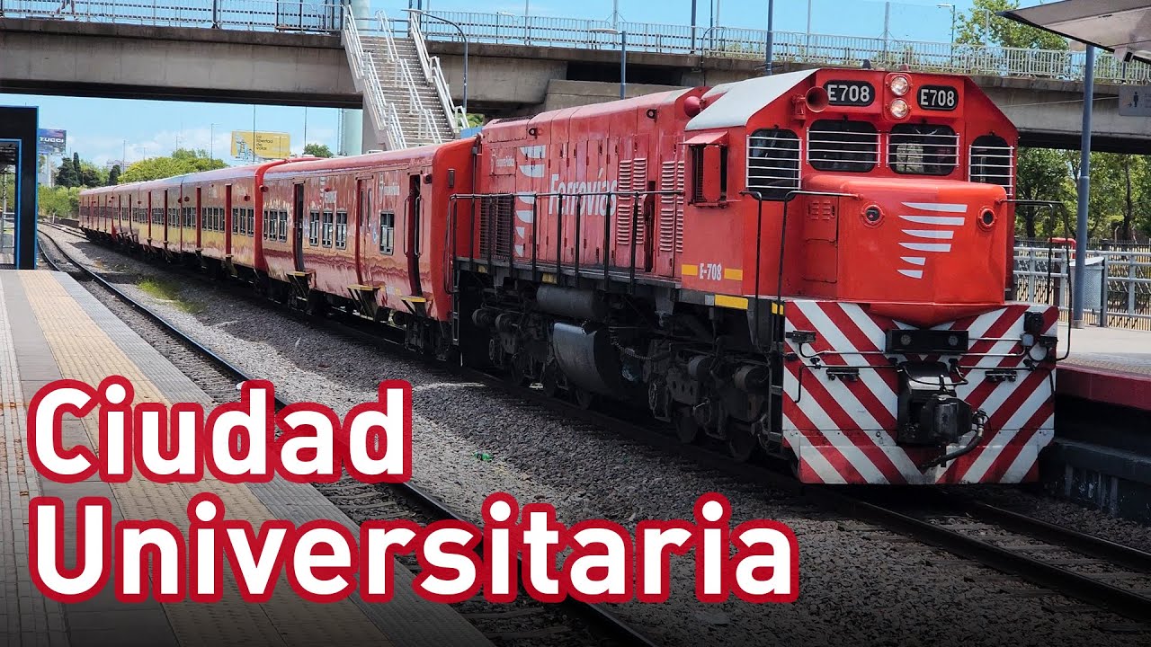 Trenes en Ciudad Universitaria [Línea Belgrano Norte]