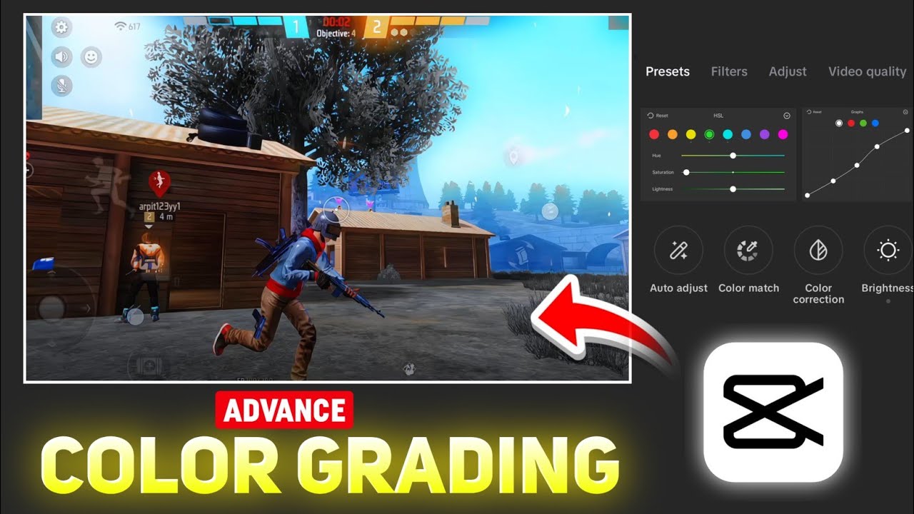 Free Fire Video Colour Grading In Capcut | Free Fire Montage Colour Grading Tutorial In Capcut