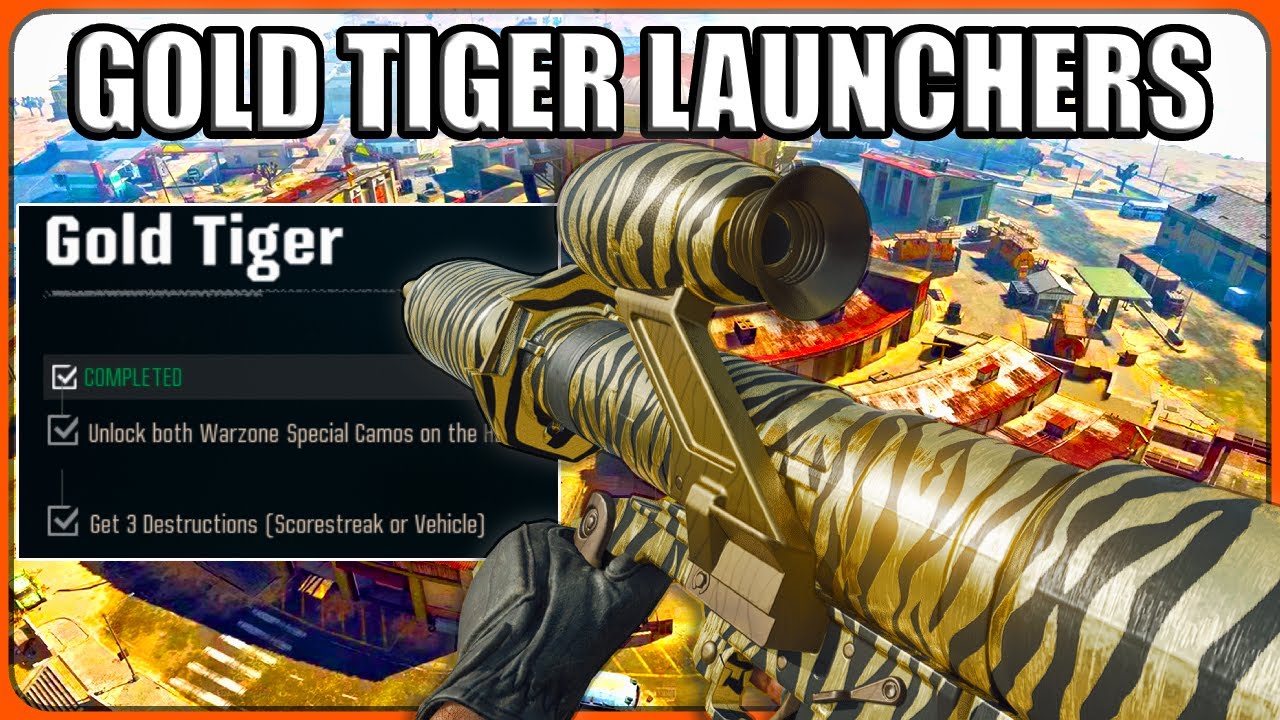 How To Unlock Gold Tiger Launchers In Warzone 4! HE-1 & CIGMA
