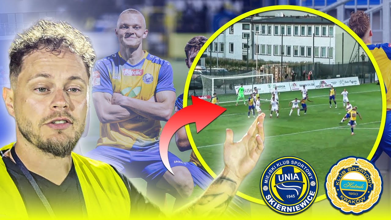 ALEŻ BOMBA W SKIERNIEWICACH! UNIA WYGRYWA Z HUTNIKIEM KRAKÓW 2:0! Z TYM BENIAMKIEM TRZEBA SIĘ LICZYĆ