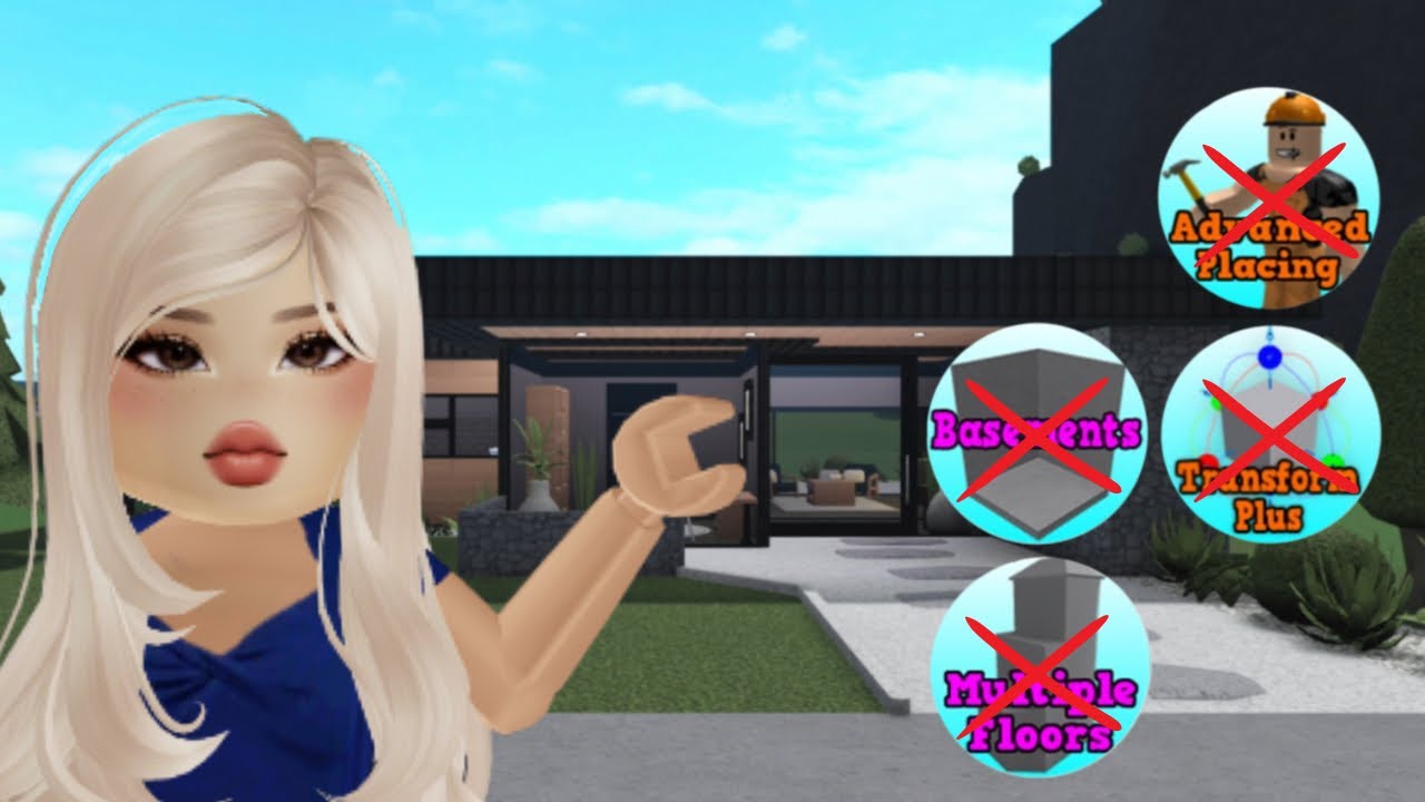 Building a house with NO GAMEPASSES! | Bloxburg