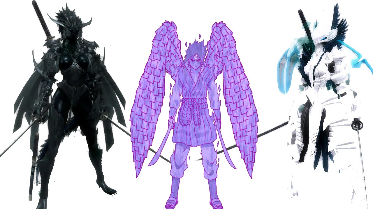 The Elder Scrolls V: Skyrim Mods: Sasuke Perfect Susano'o/Transformation Dark Knight and Paladin