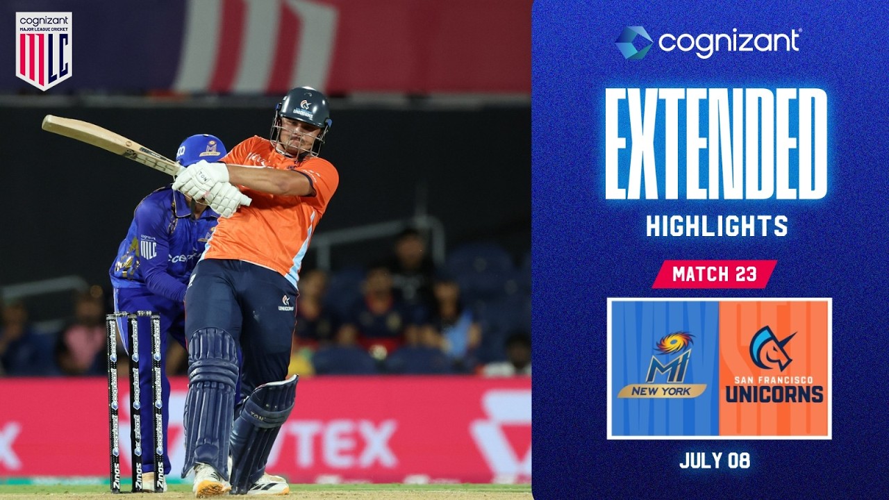 Cognizant Extended Match Highlights | MI New York vs San Francisco Unicorns | Match #23