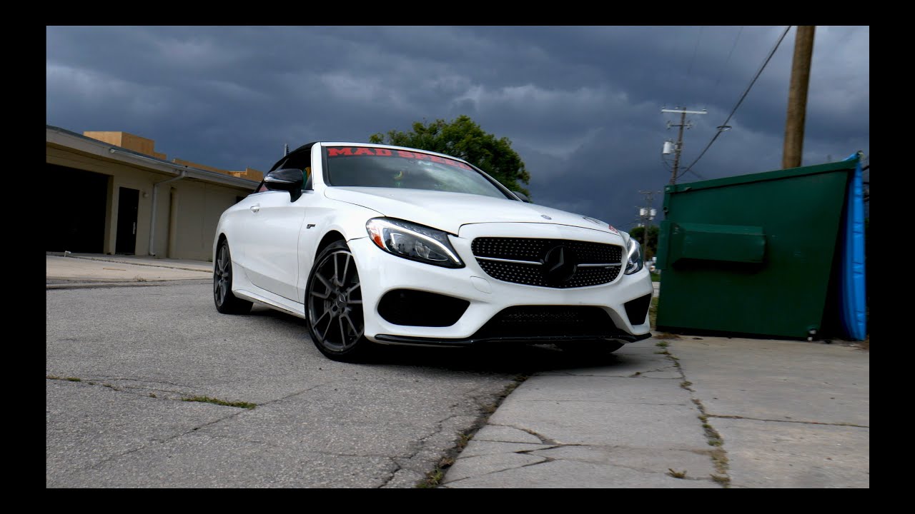 Mercedes C43 AMG DOWNPIPE INSTALL/SOUNDS