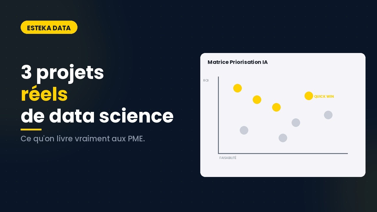 3 projets réels en data science pour les PME (data science project)