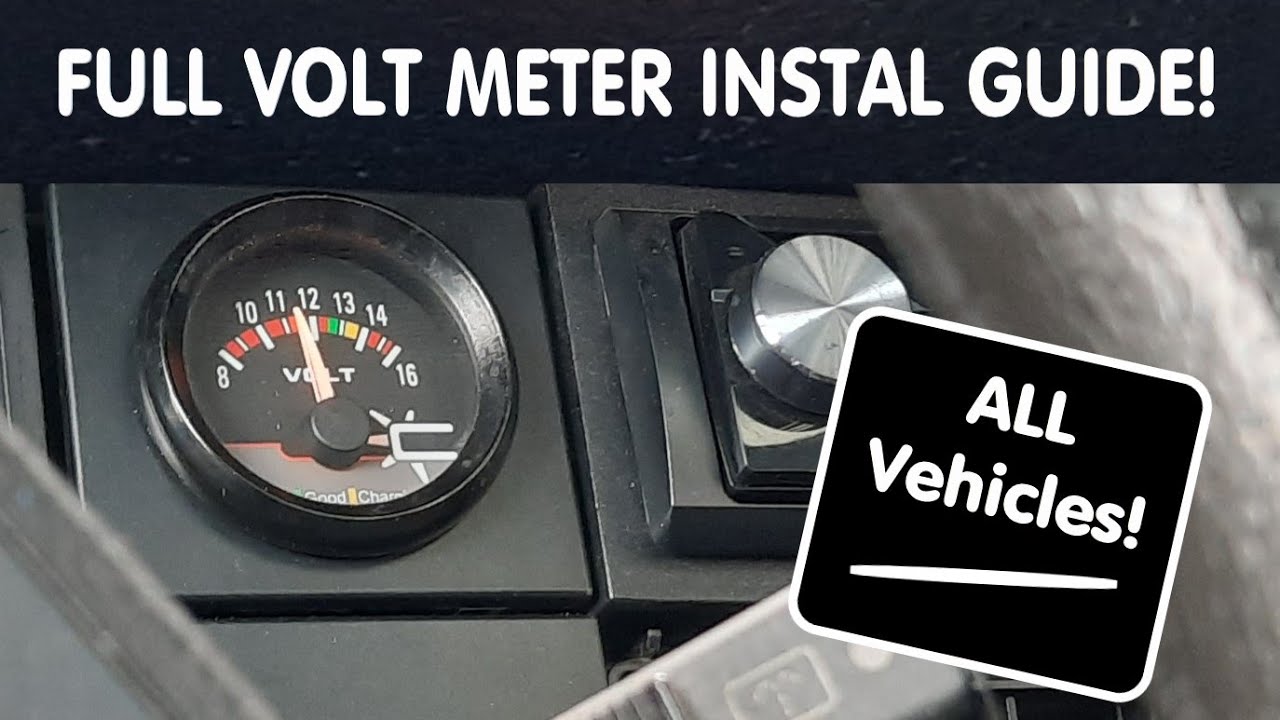 VoltMeter installation How To! FULL GUIDE
