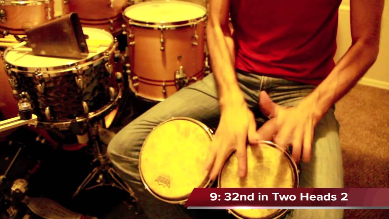 Roberto Serrano on Bongo (Basic Bongo Fills 1), Tutorial 2012. Private Lesson.