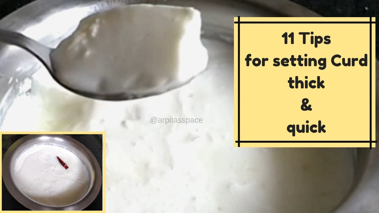 गाढ़ा दही जमाने का तरीका|Unique Tips to make curd thick & quick|How to set curd| |Arpita's Space