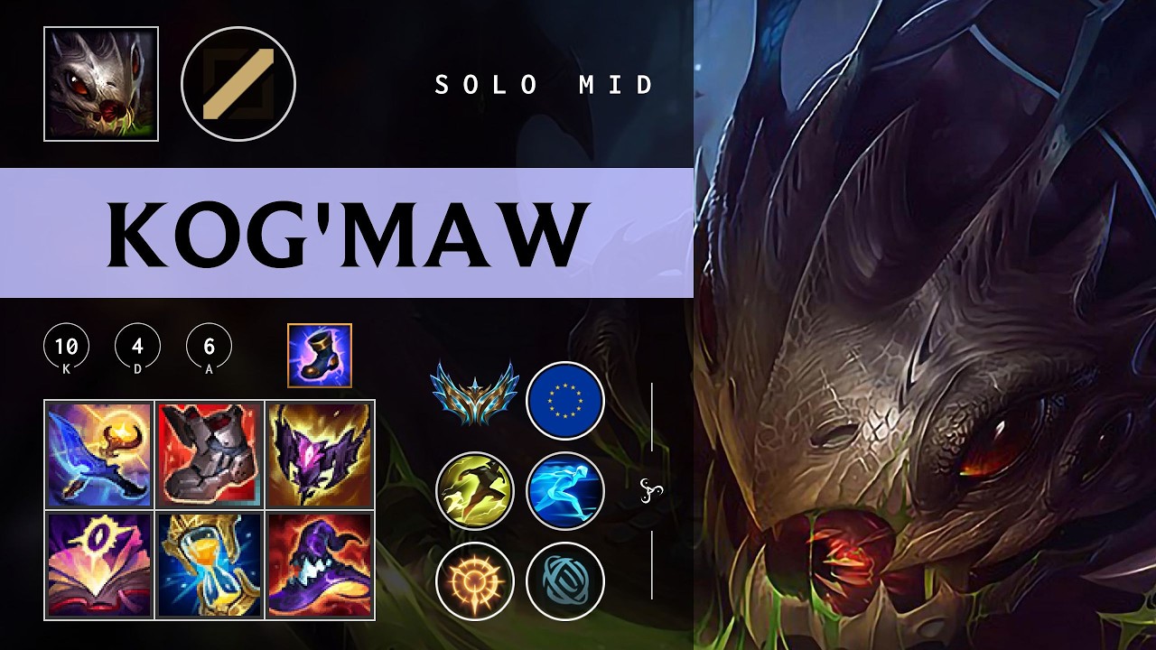 Kog'Maw Mid vs Akshan - EUW Challenger Patch 26.04