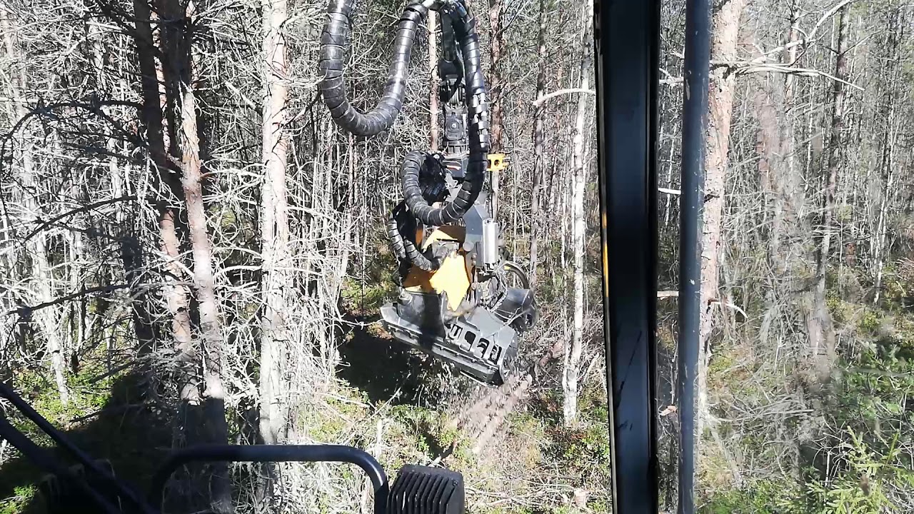 Ponsse Scorpion h5 energiapuuhakkuu, joukkokäsittely