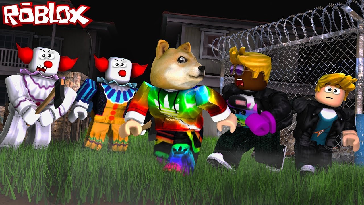 NOS PERSIGUE EL PAYASO IT EN ROBLOX CON MASSI Y WHITEZUNDER