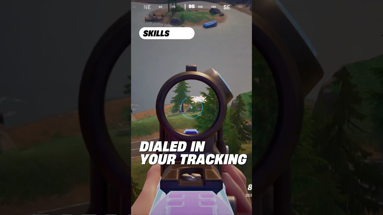 AIM TRACKING THOUGH TREES?!🌲 #fortnite #fortniteskills