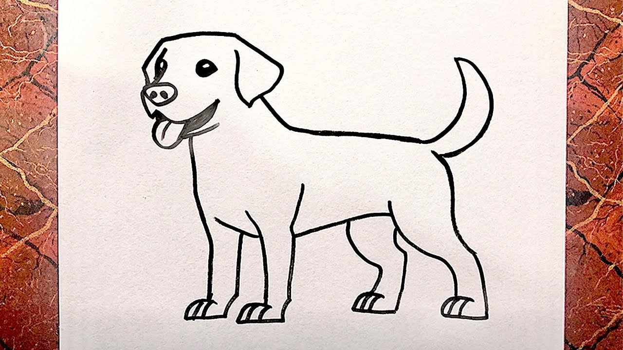 Simple Dog Sketch | Step by Step Drawing ✍️ 