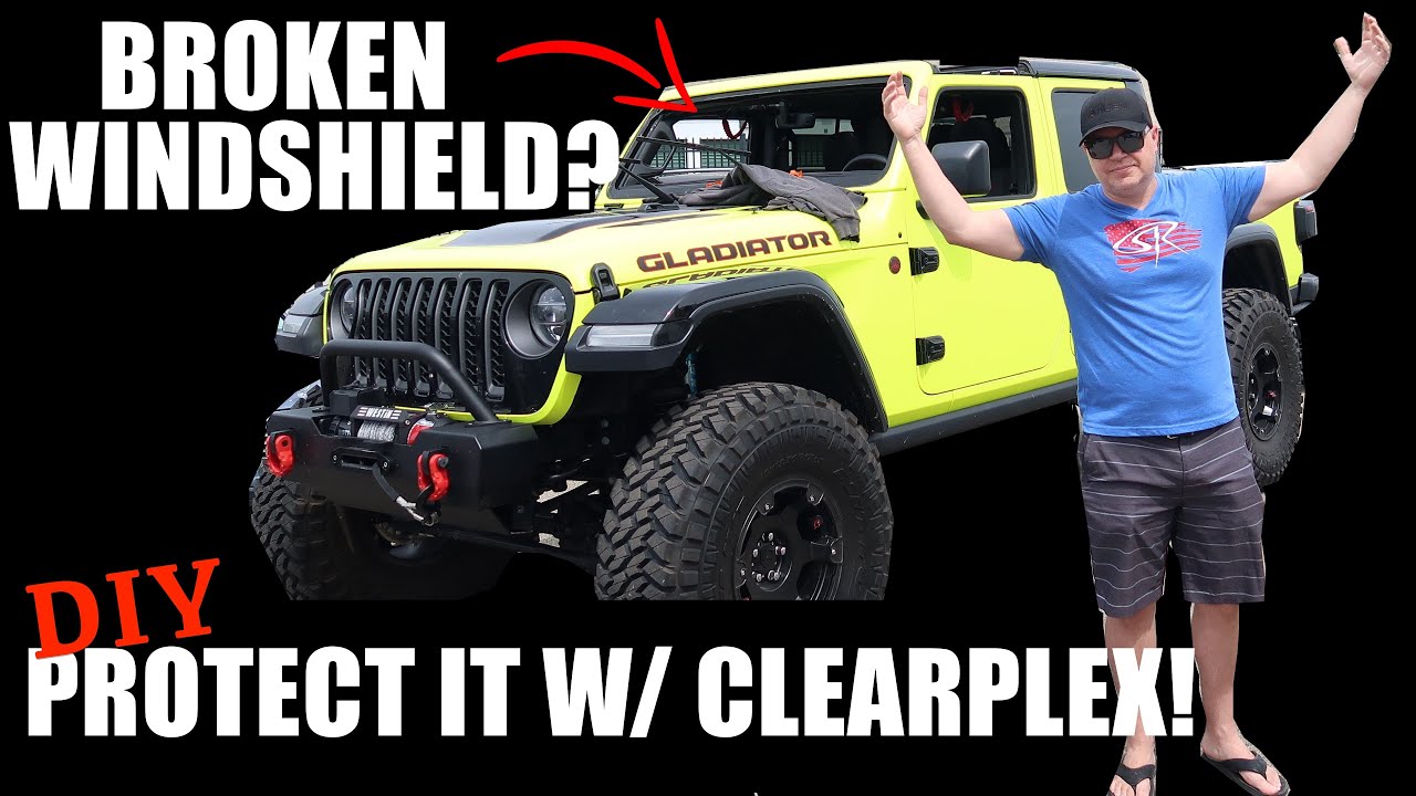 PREVENT BROKEN WINDSHIELDS ON YOUR JEEP! Protect It With Clearplex from Targe Industries!