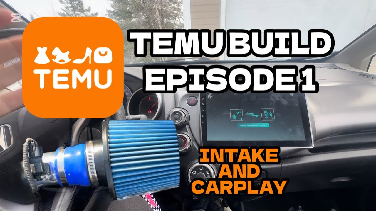 TEMU FIT EPISODE 1 - ALIEXPRESS APPLE CAR PLAY AND INTAKE FOR THE GE8 FIT ! ~ PLUS JDM GOODIES