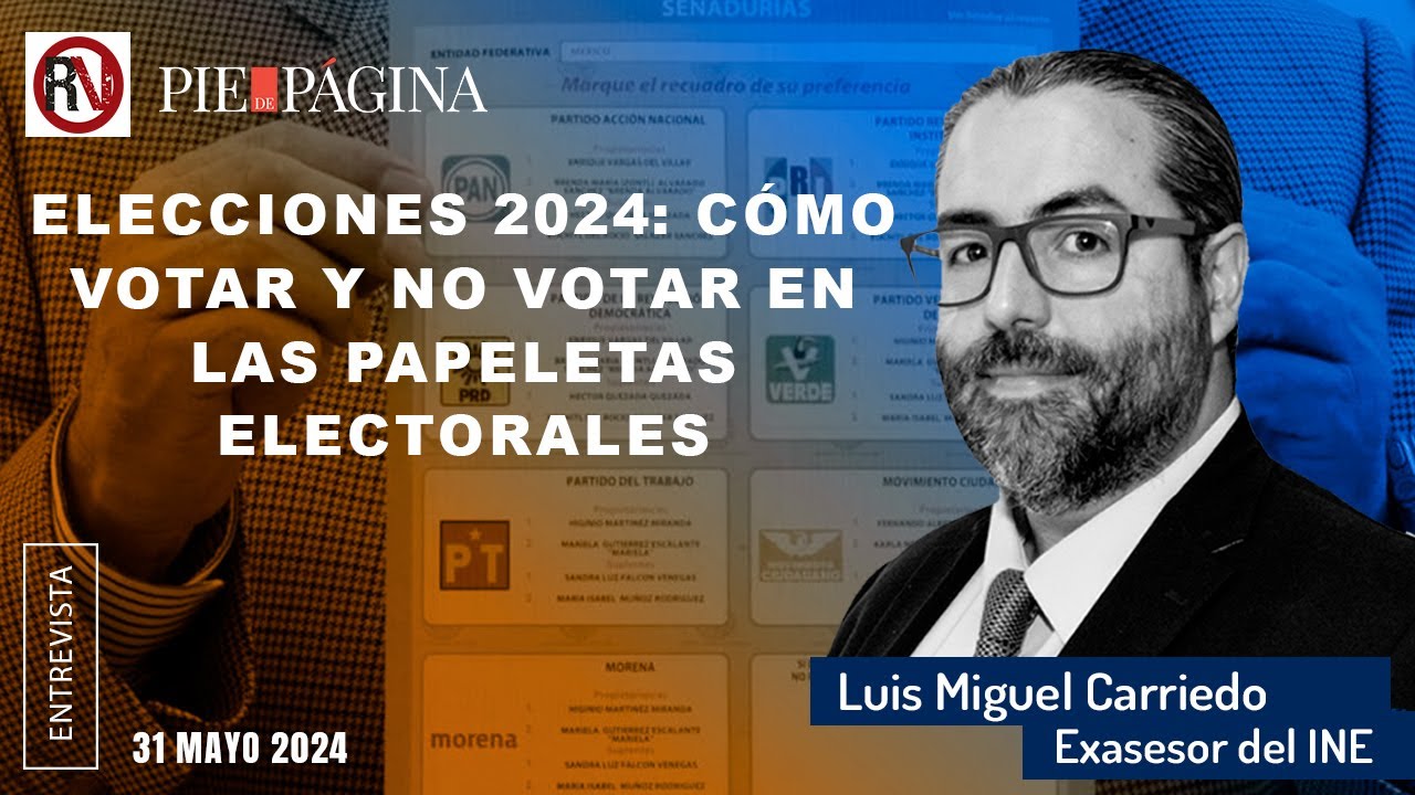 Elecciones 2024: Cómo votar y no votar en las papeletas electorales
