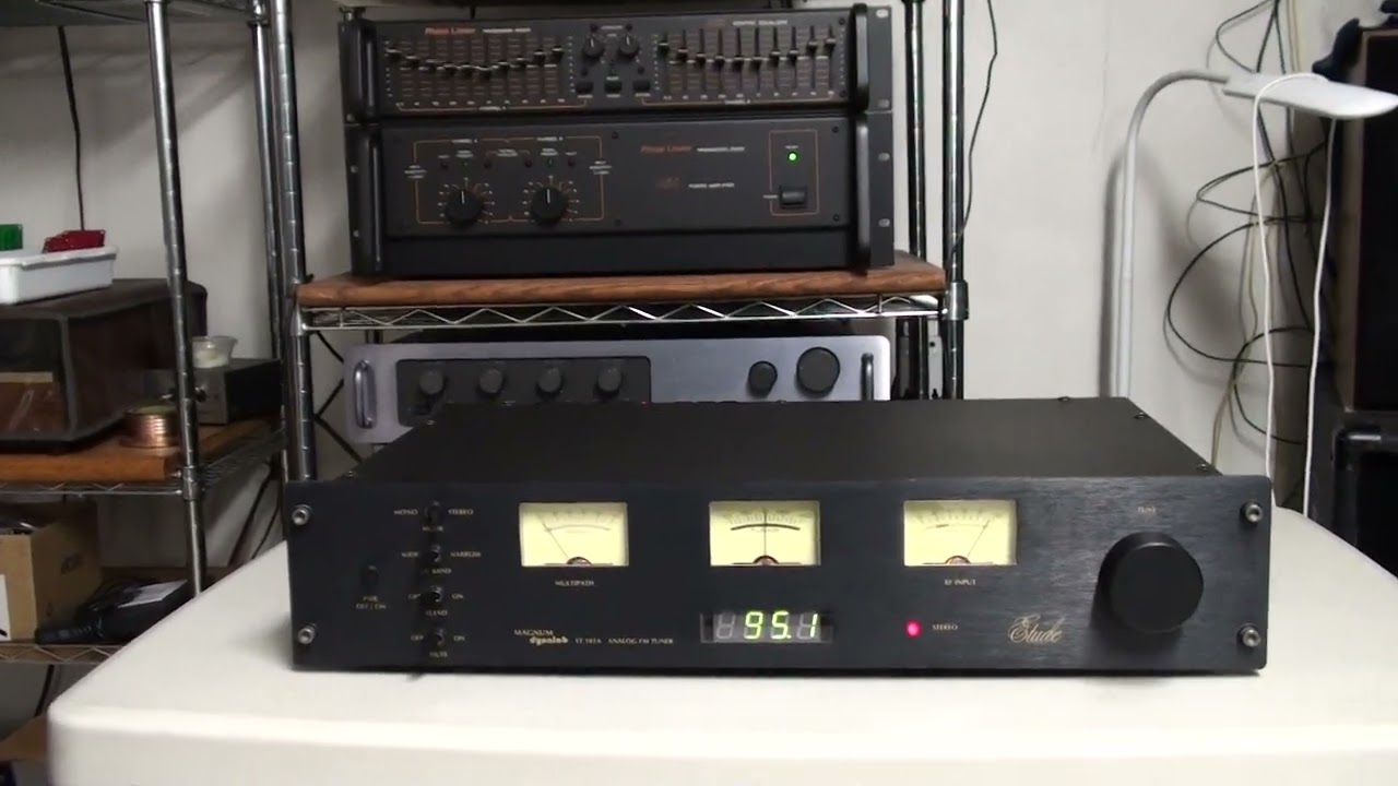 Magnum dynalab FT-101A Etude Analog FM Tuner DEMO