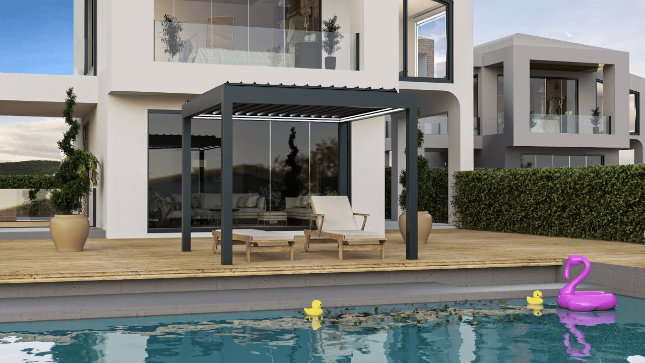 Solaria Bioklimatik Sistem Montajı / Solaria Bioclimatic System Installation