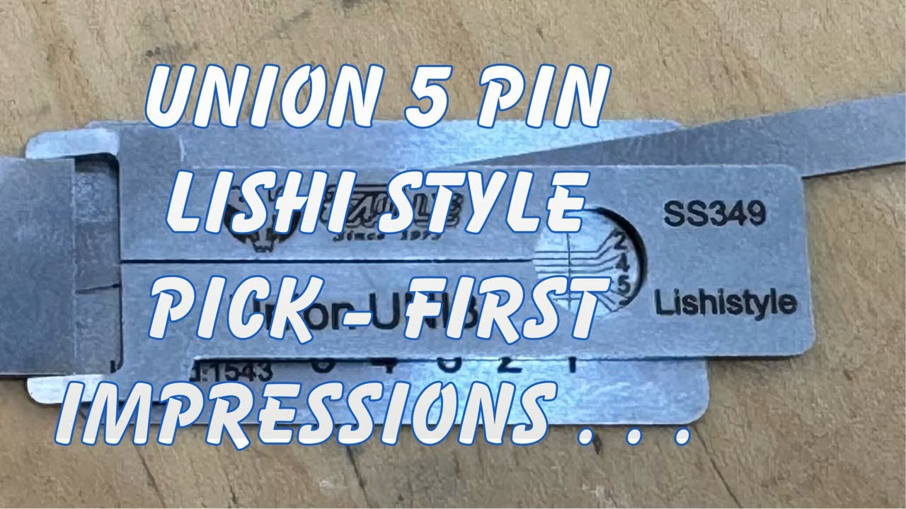 ALS Lock Tools Union 5 Pin Lishi Style Pick - great first impressions