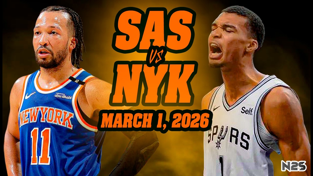 San Antonio Spurs vs New York Knicks Full Game – March 1, 2026 | NBA 2K26