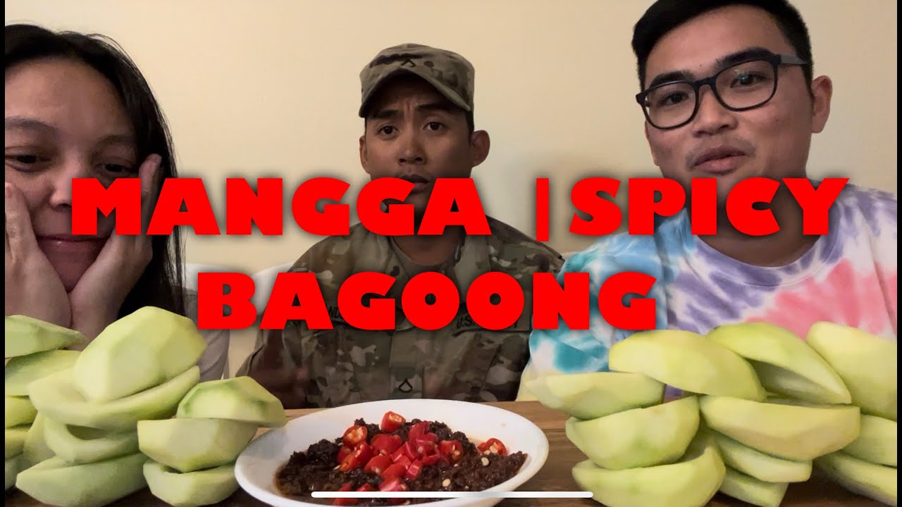 MANGGA WITH SPICY BAGOONG MUKBANG.