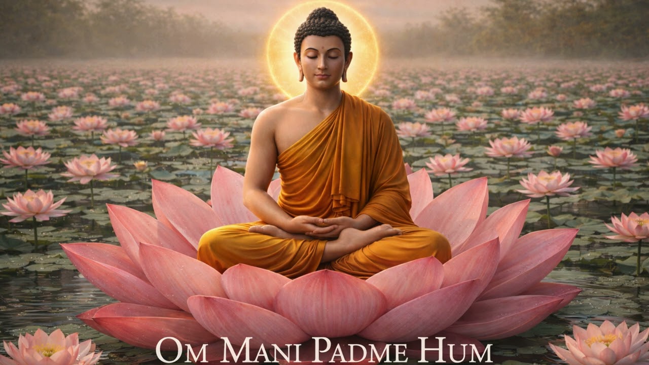 Om Mani Padme Hum 1hr Long Meditation - Powerful Mantra to Remove Negativity And Attract Positivity