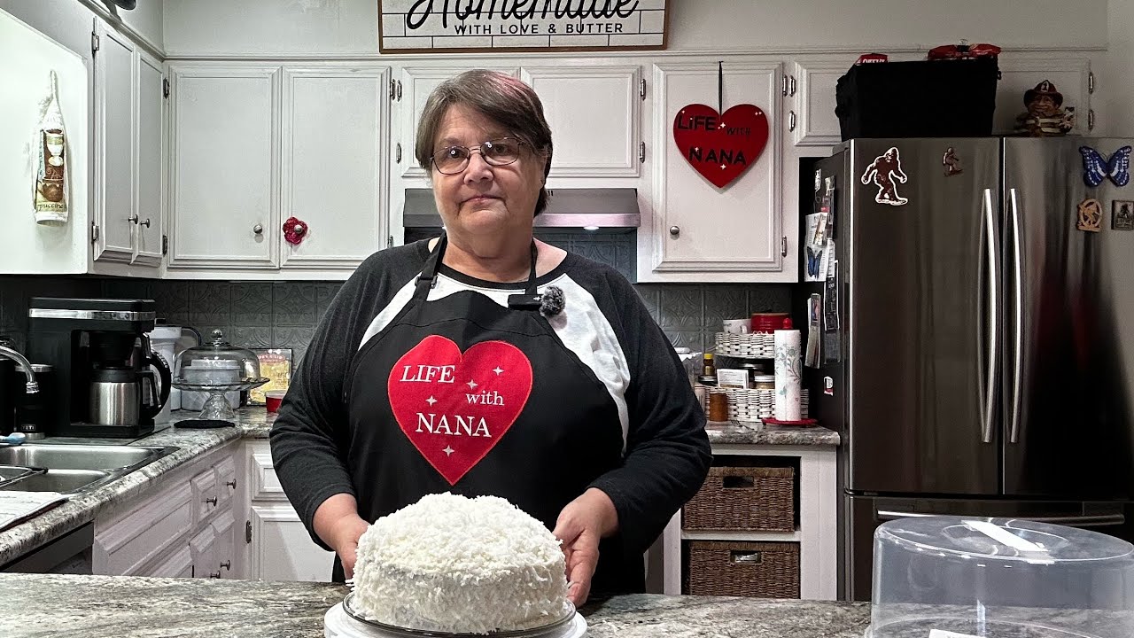 Homemade coconut cake ￼