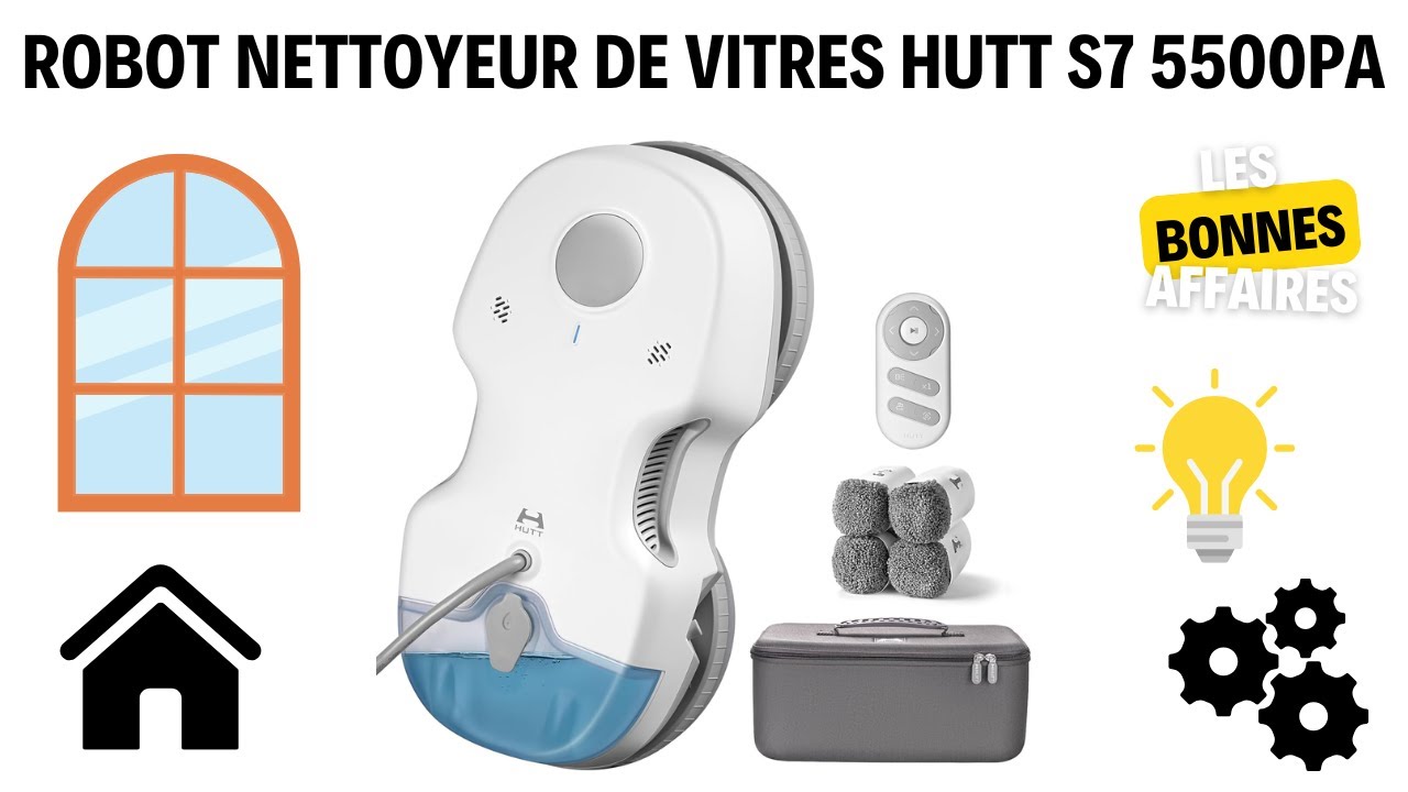 Quel robot pour nettoyer les vitres? Avis sur le Hutt S7