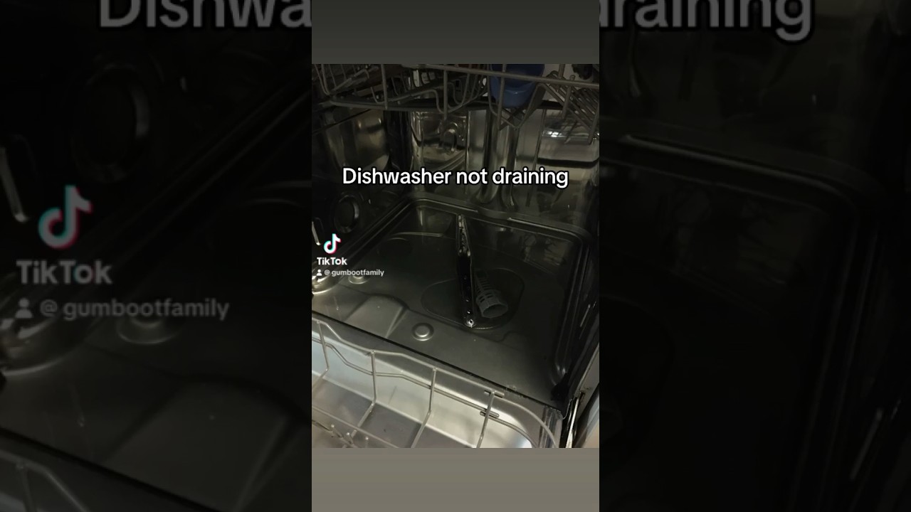 Dishwasher still not draining after cleaning filters and using vinegar and baking soda. #dishwasher