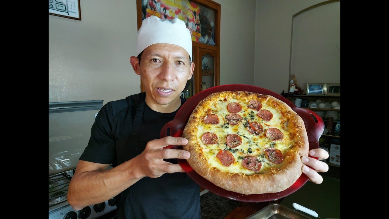 Como elaborar Pizza con masa  integral y de tomate paso a paso Ecuador (con el toque de Luis)