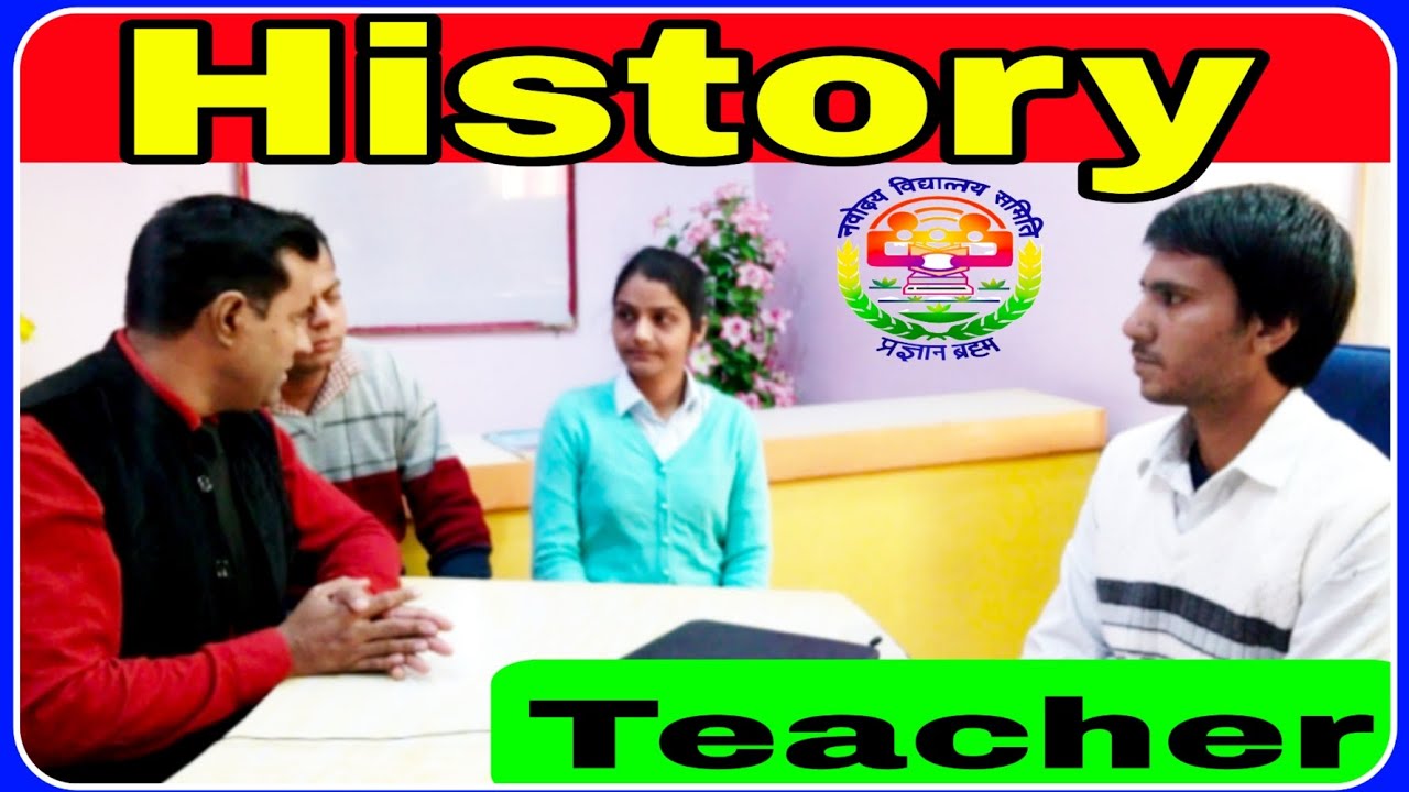 NVS History Teacher Interview | JNVs Teaching interview | PD Classes Manoj Sharma