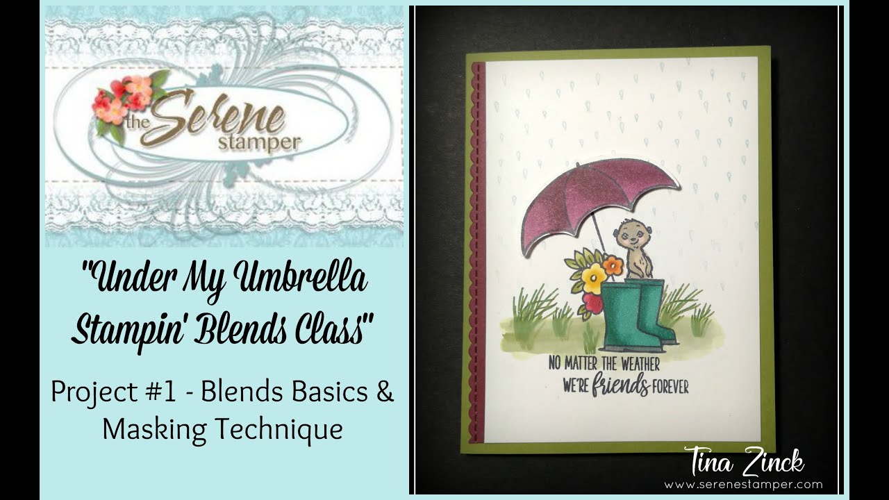 Stampin' Blends Basics & Masking Technique | Project #1 from 